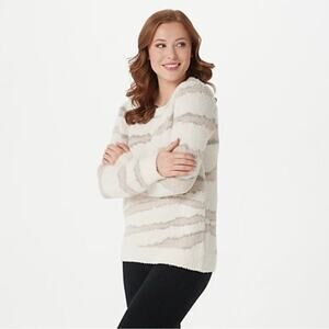 Barefoot Dreams Cozy chic Cabincore Pullover Crewneck Sweater
